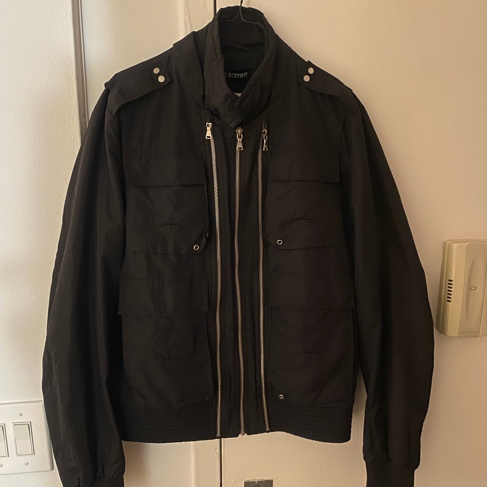 Neil Barrett utility bomber jacket in black, size Large, great used condition.